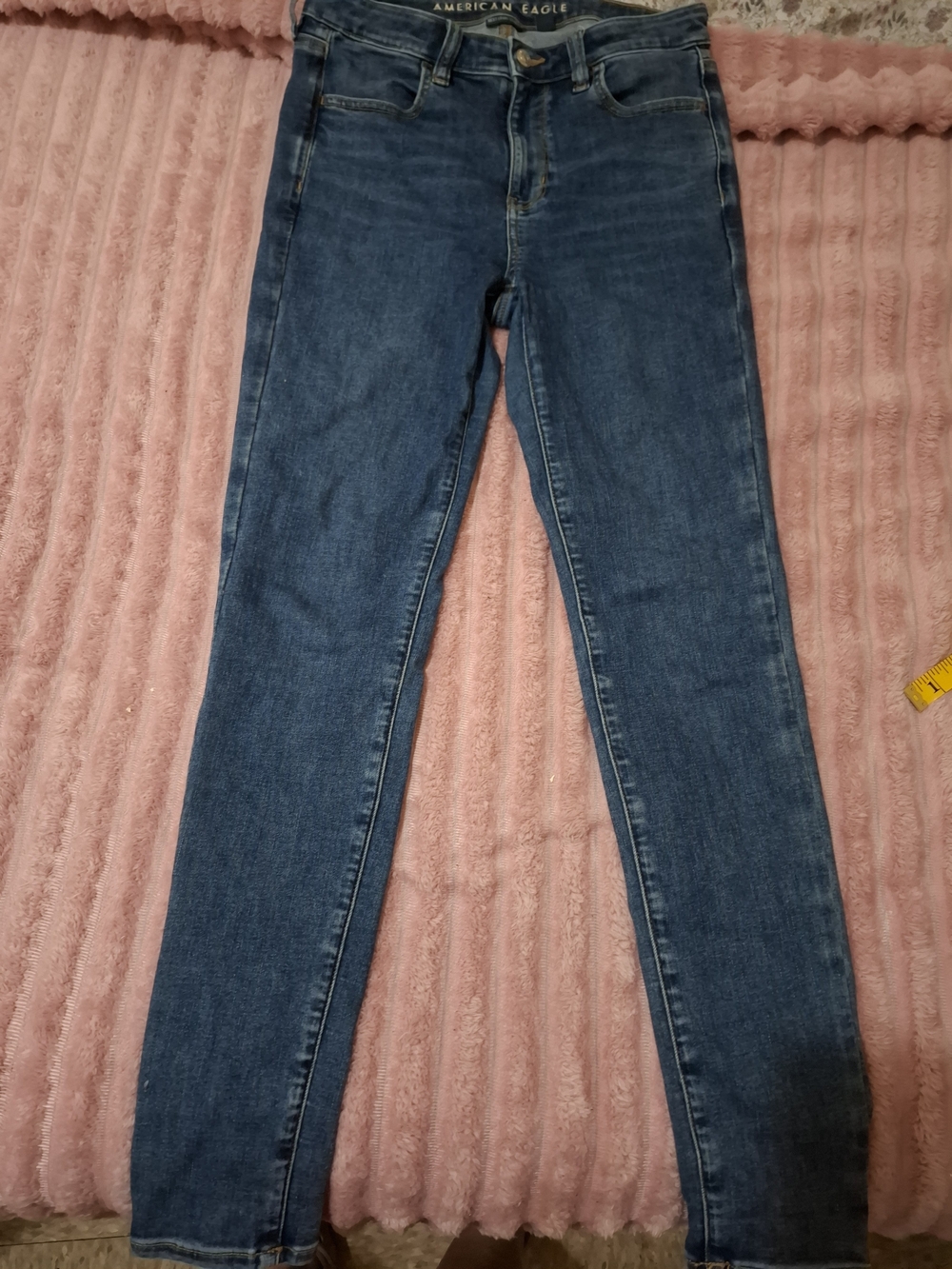 American Eagle Outfitters High-Rise Skinny Jeans - Dark Blue